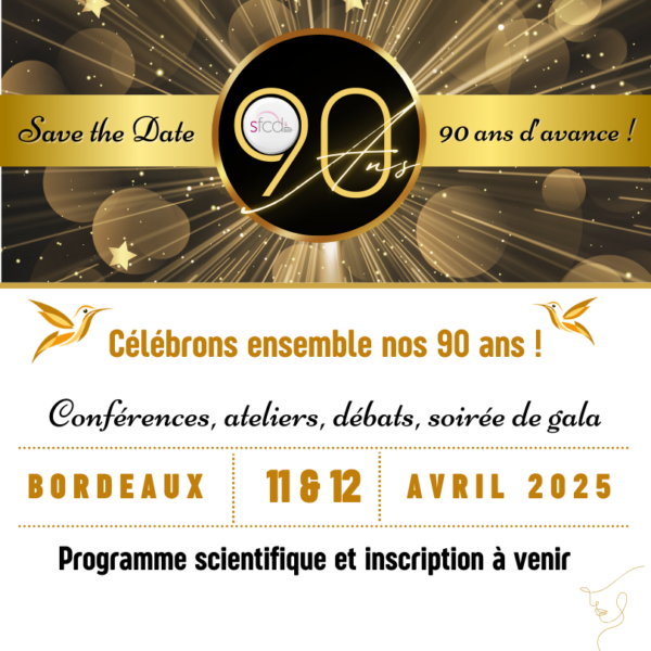 [événement] Congrès anniversaire des 90 ans du SFCD | 11 & 12 avril 2025 | Bordeaux